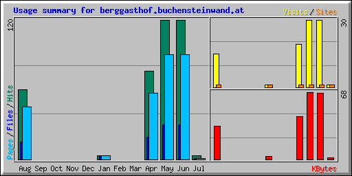 Usage summary for berggasthof.buchensteinwand.at